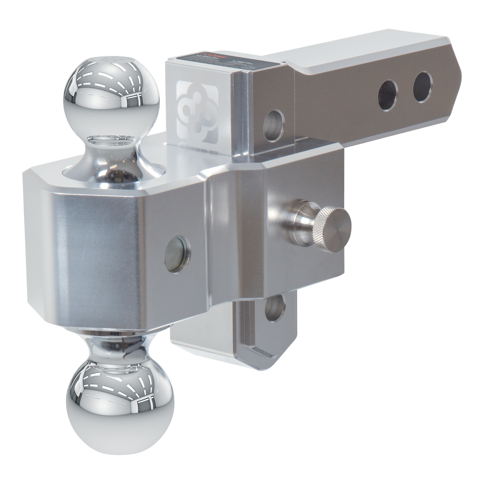Curt Manufacturing, 4in. ADJ ALUMINUM BALLMOUNT, Gross Towing Weight Varies lb, Ball Diameter Multiple in, Model# 45364